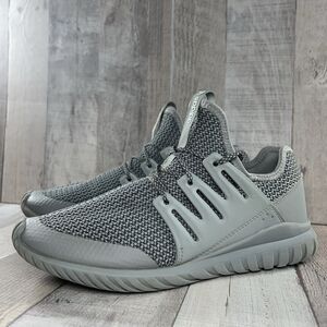 Adidas Tubular Radial Running Shoes Sneakers Gray Women's 8 I Kids 6.5 S76022